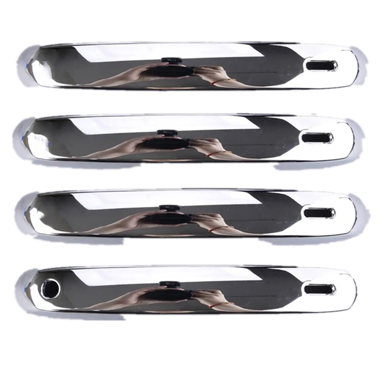 Rdwspli One Color Exterior Handle Shell Compatible With Toyota For Grand For Highlander 2024 2025 Car Exterior Side Door Handle Cover Trim Bezel 1 Set Chrome