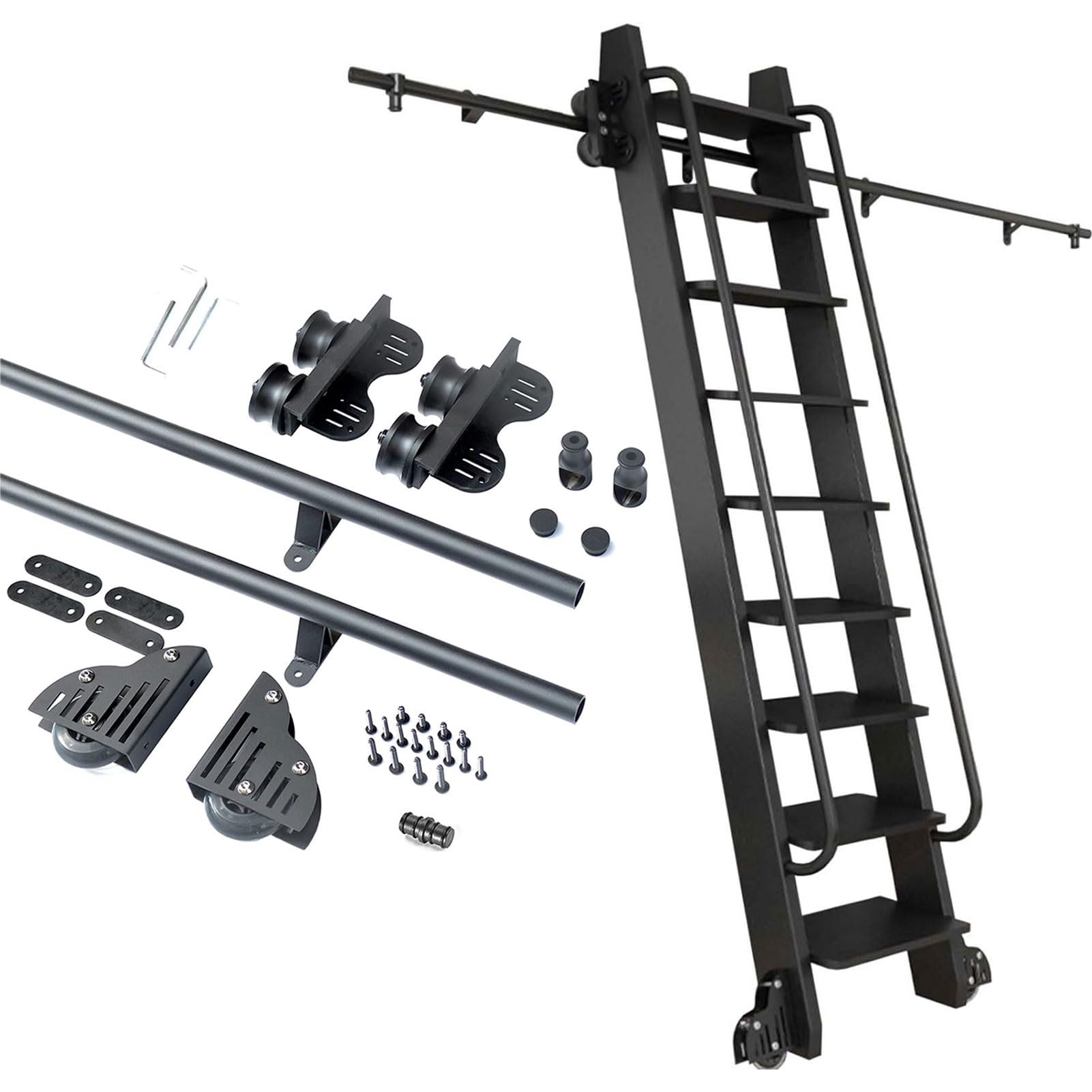 Rail échelle coulissante pour loft et maison kit de quincaillerie de 480 cm