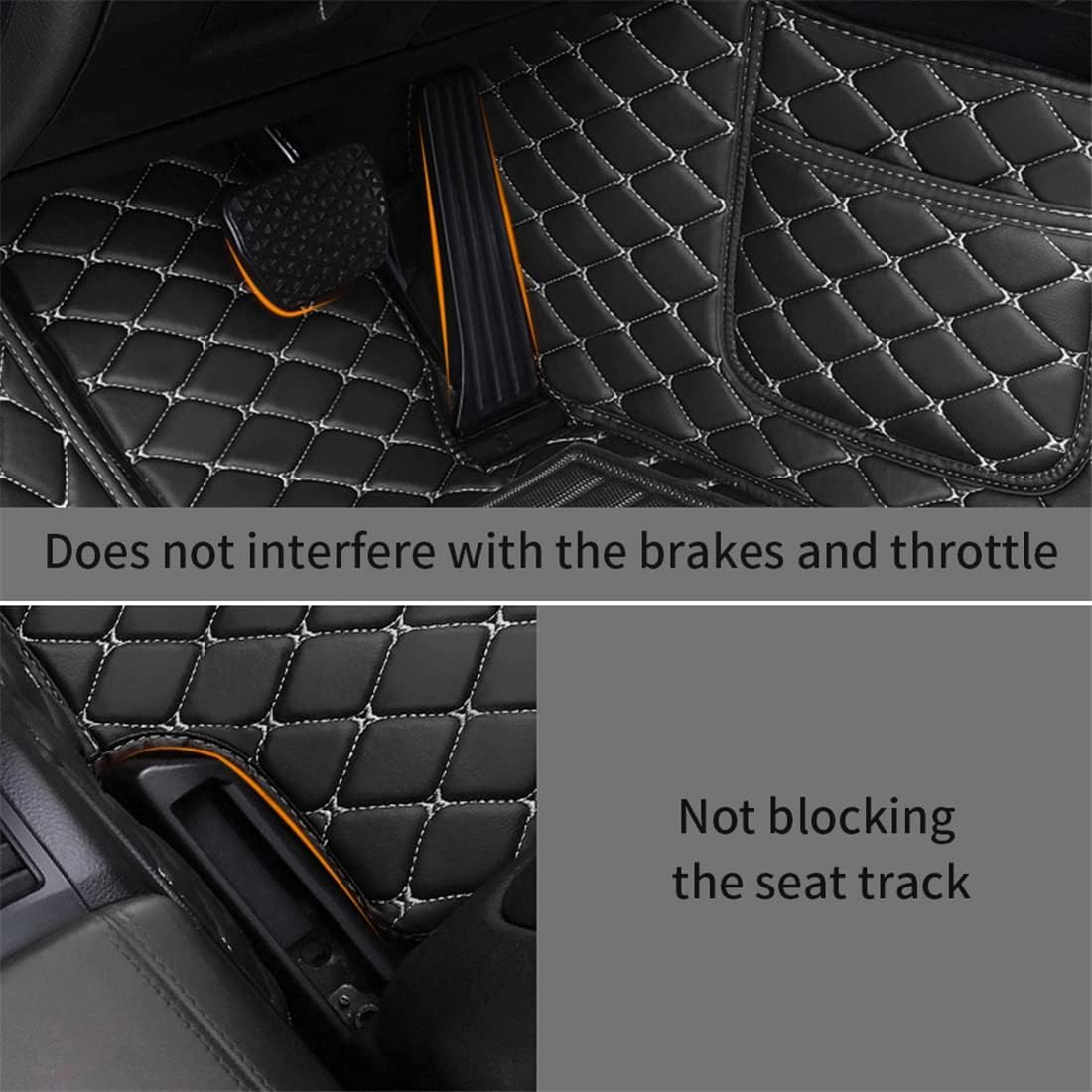 Alfombrillas Coche para Mini Countryman 2017-, Alfombrillas Antideslizante Lavables Accesorios Interiores Impermeables