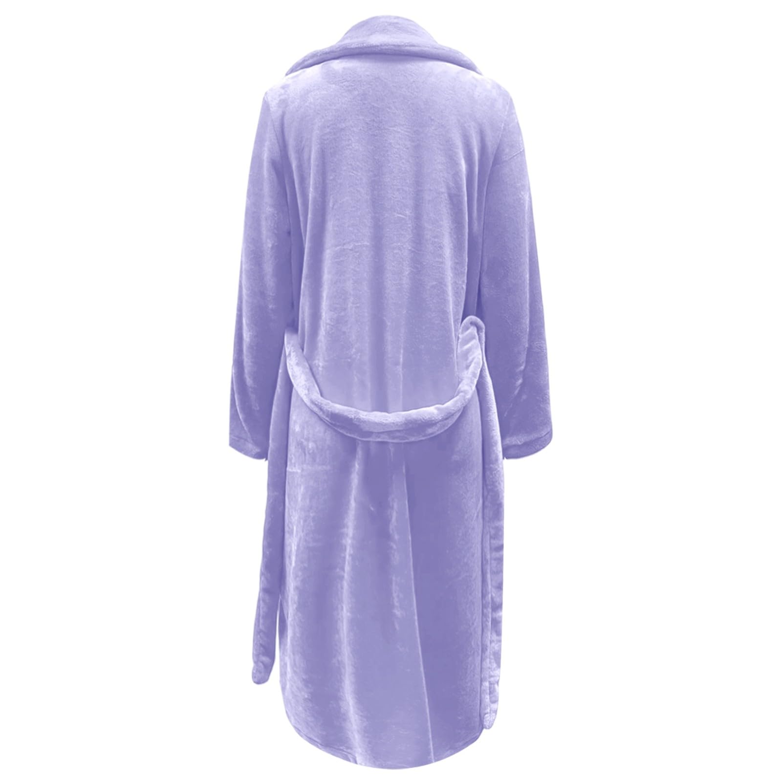 Generisch 2026 Elegante abrigo de forro polar de longitud media con cinturón para una comodidad de ropa exterior sofisticada estilo chaqueta de invierno para mujer
