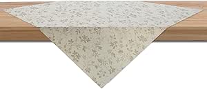 Centrotavola Quadrato In Raso Nausikaa 90x90 Cm - Colore Oro 1694, 100% Poliestere - 3