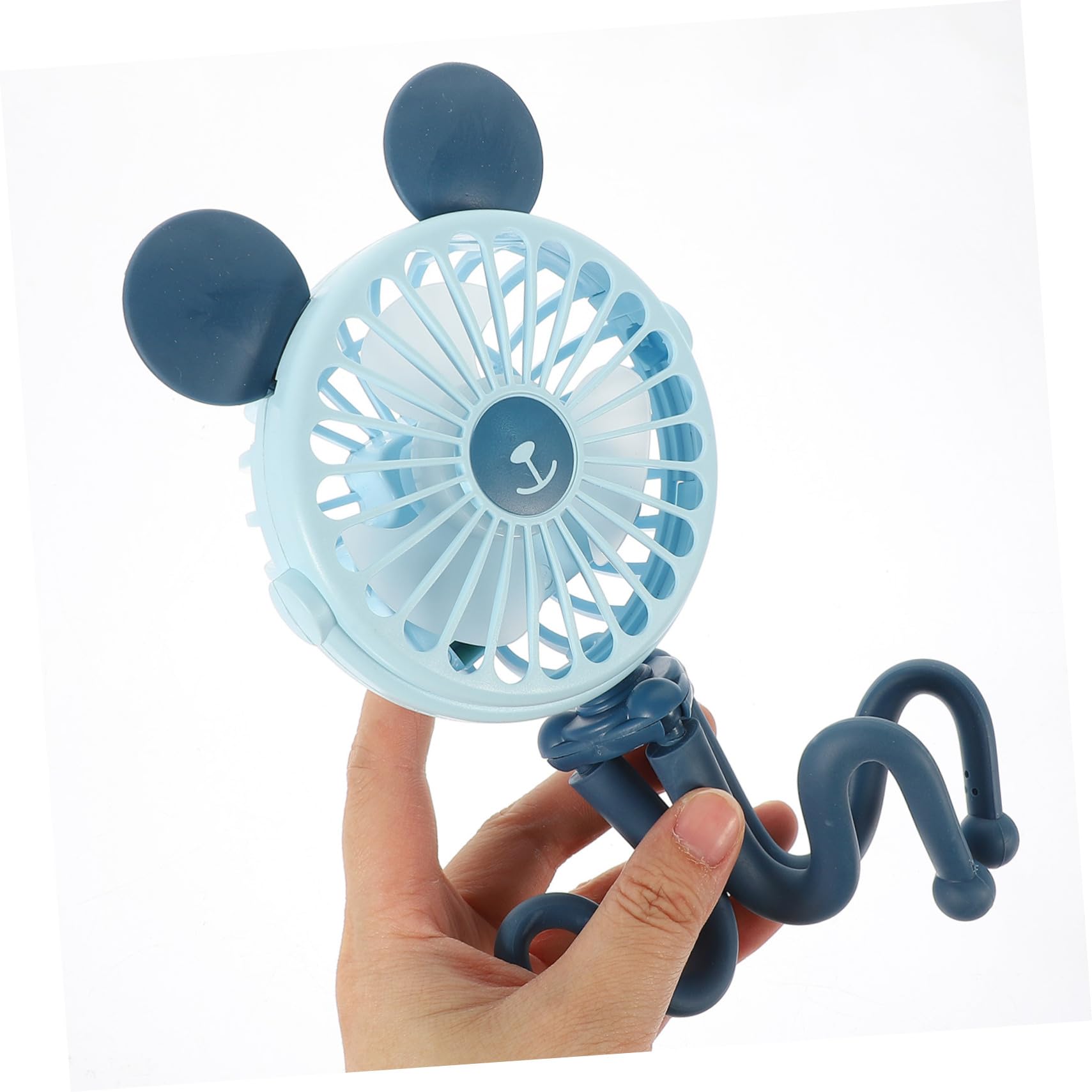 TOYANDONA Ventilatore Forma di Polpo Portatile Piccolo per Scrivania Ventilatore per Passeggino Batteria Ricaricabile e Connessione USB