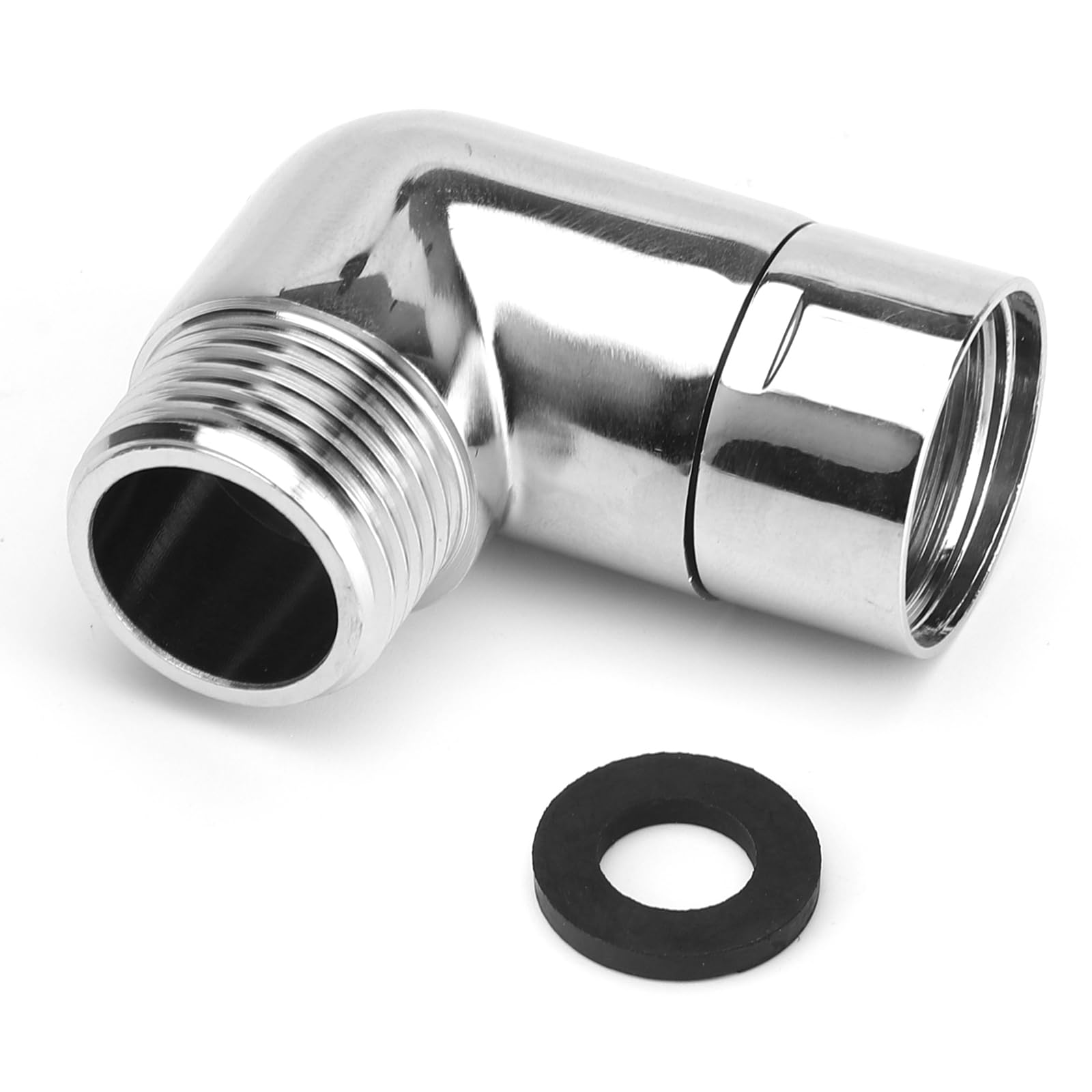 HENGBIRD Słuchawka prysznicowa adapter 90 stopni z uszczelką, przegub głowicy prysznicowej, deszczownica, adapter do węża prysznicowego 1/2 cala, miedziana złączka kątowa do przyłącza filtra