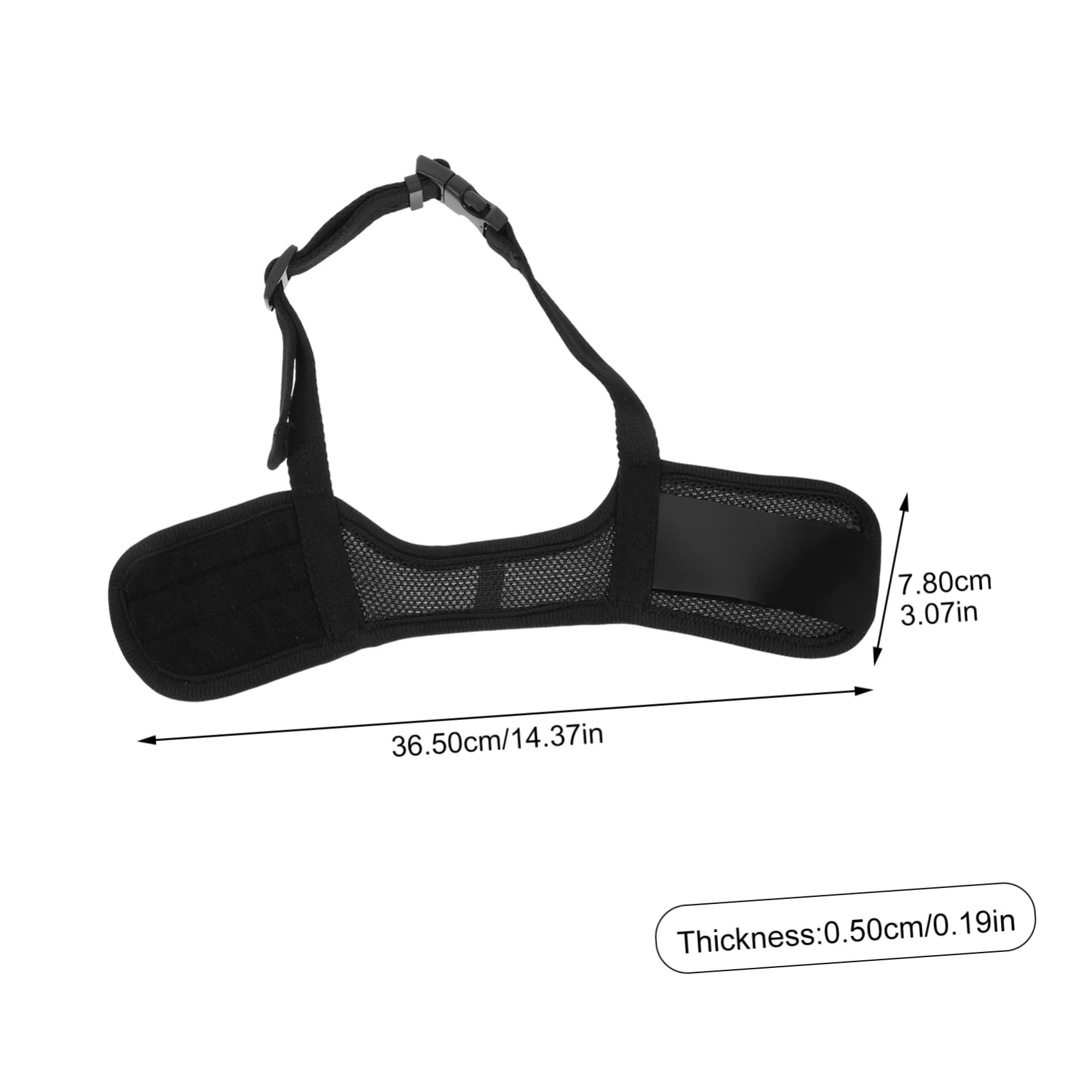 Beaupretty 5pièces Muselière Confortable pour Chien Respirante Anti-Morsure Et Anti-braiment Ajustable pour Chien