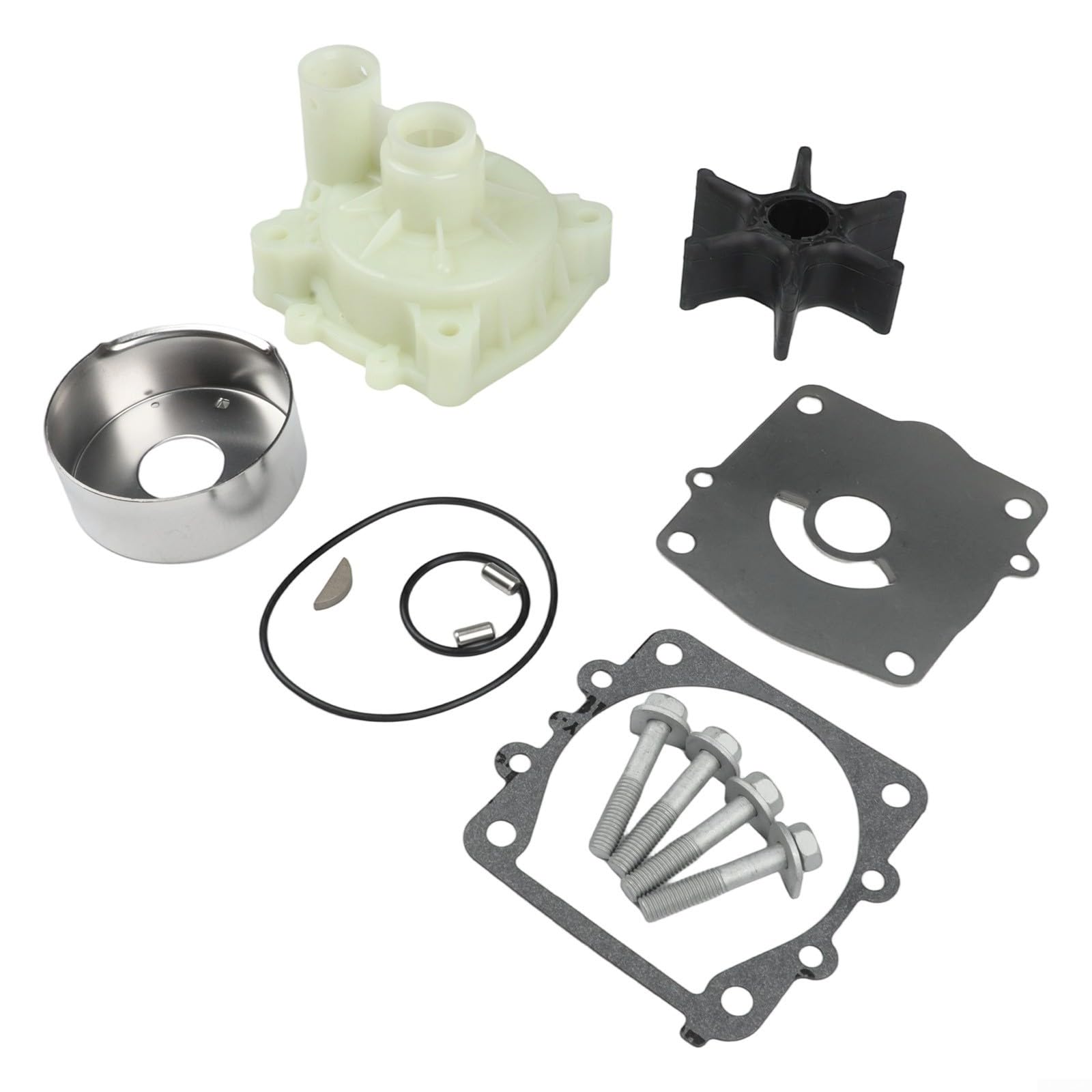 Kit Riparazione Pompa Acqua Fuoribordo 150 250 per hp Kit Riparazione | Compatibilità 150-250 per hp, flusso ottimale, previene surriscaldamento motore