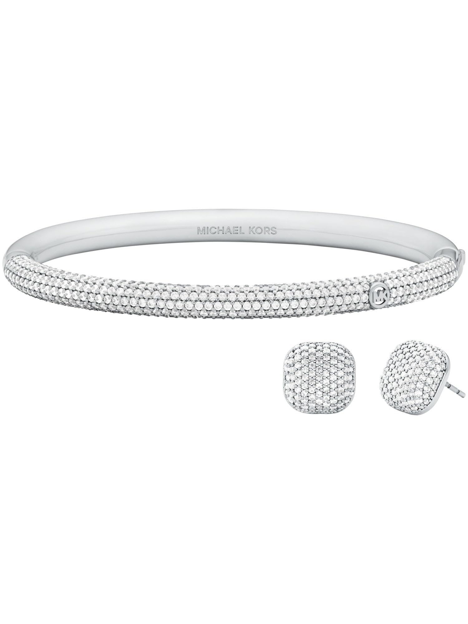 Michael Kors Women's Pavé Bangle and Earring Set