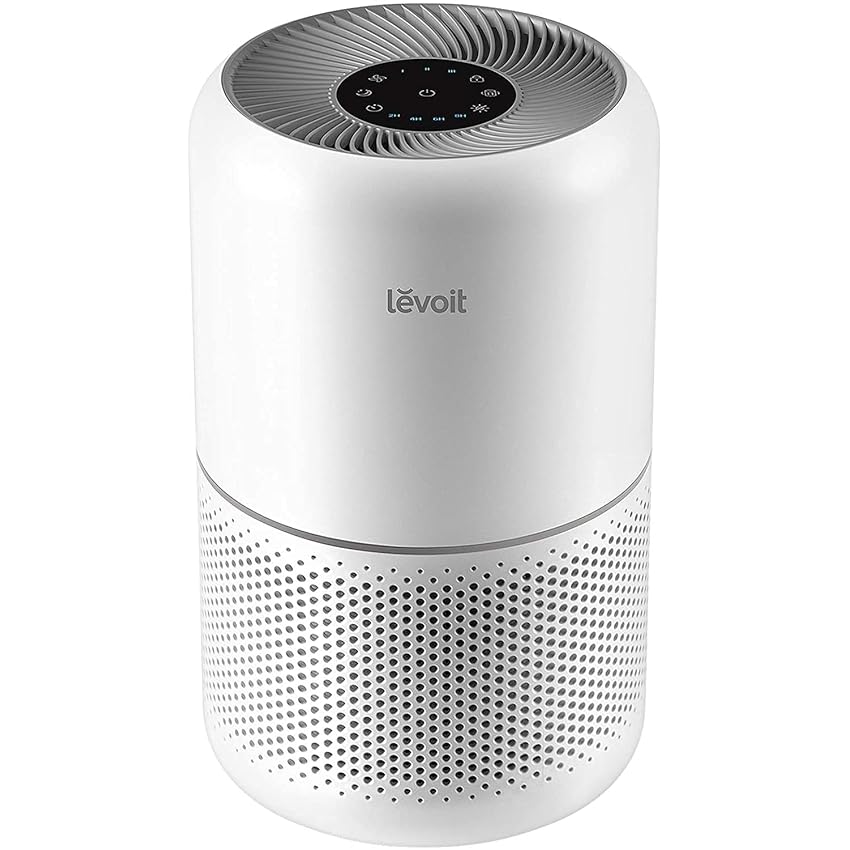 LEVOIT Purificatore d'Aria, Filtro HEPA per Allergie e Asma, Fino a 44m², 24dB, Depuratore Rimuove 99,97% di Polvere Pollini Peli Muffe Fumo Odori, Modalità di Sonno&Timer, per Casa Uffcio