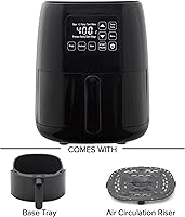 Vista 2 de Nuwave Brio Freidora de aire de 2.6 cuartos de galón, controles digitales de pantalla táctil y pantalla fácil de leer, controles de temperatura