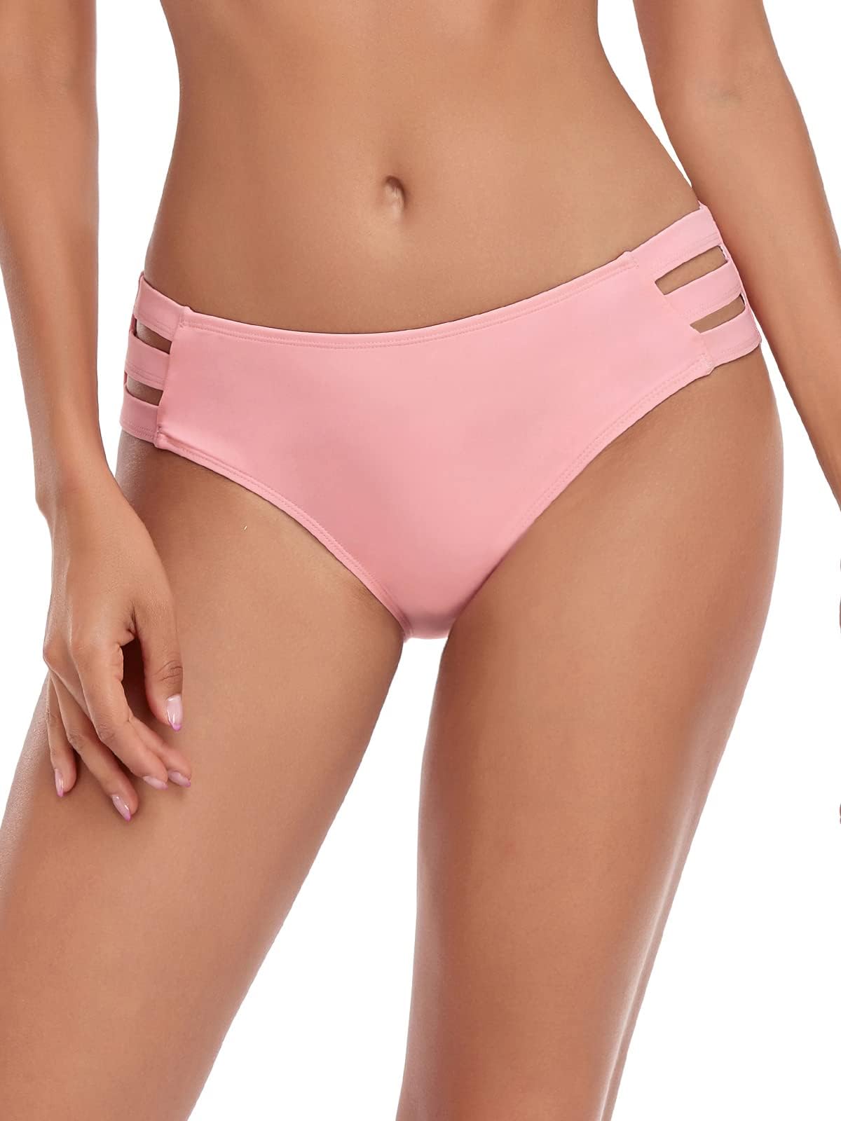 Ocean Blues Damen Badehose mit seitlichen Ausschnitten & voller Abdeckung – Bikinihose für Strand & Urlaub