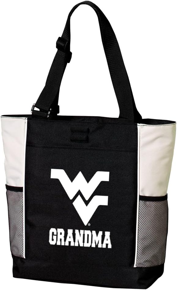 Broad Bay WVU Grandma Tote Bags West Virginia University Grandma Totes Beach Pool Or Travel