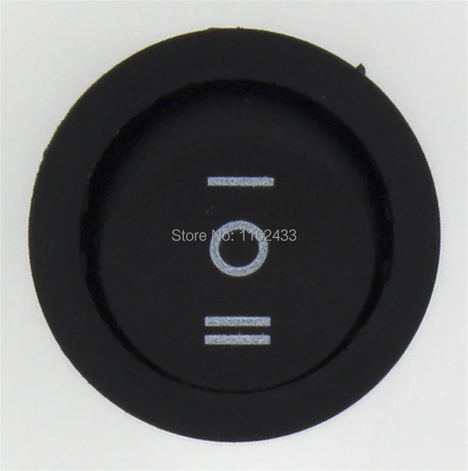 Zestaw 100 okrągłych przełączników kołyskowych KCD1-103-5 o średnicy 20 mm i 3 pinach, wł./wył./wł./wył. (czarny)