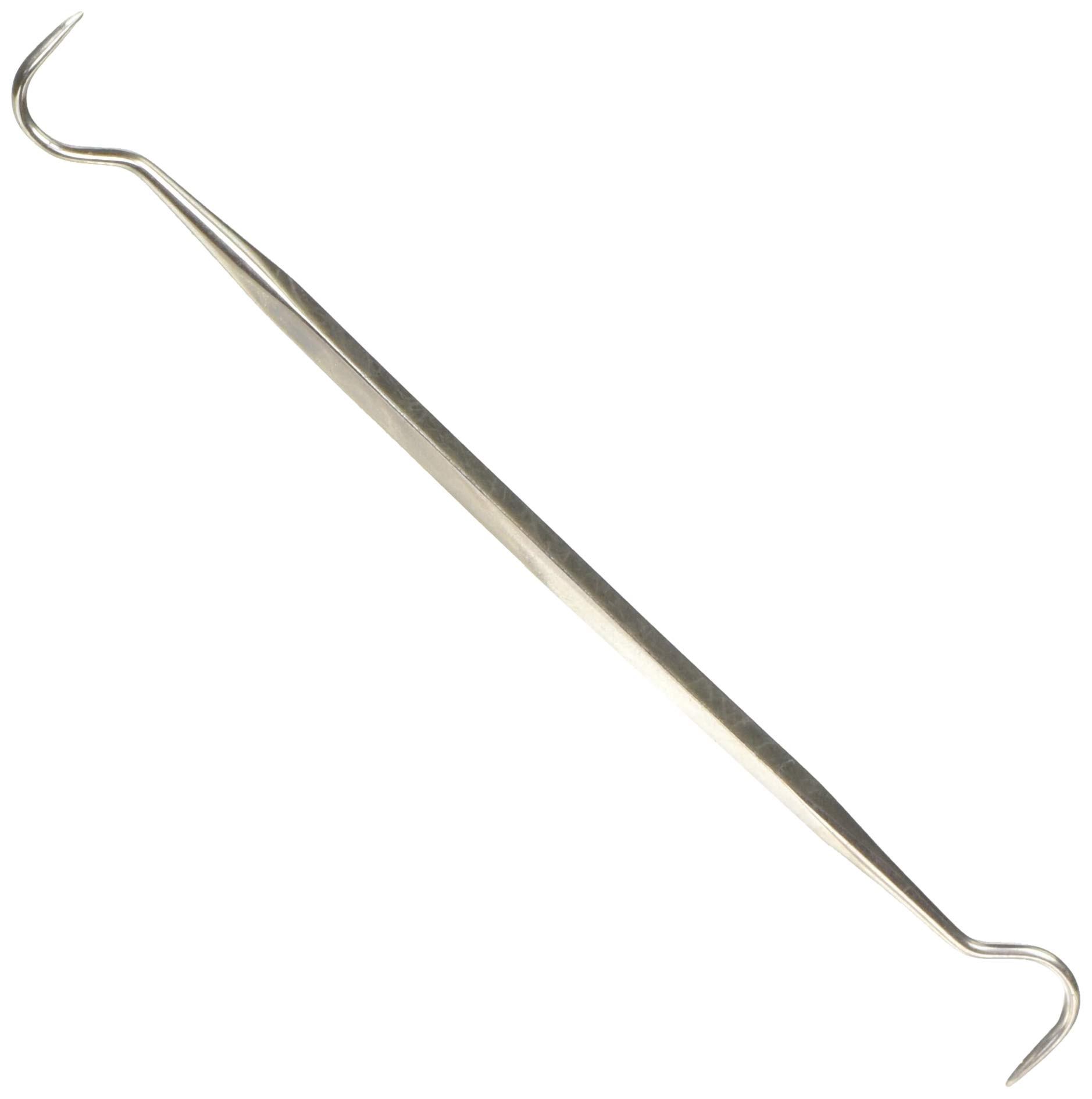 SE 6" Double Ended Stainless Steel Pick with Curved Tips - DD1