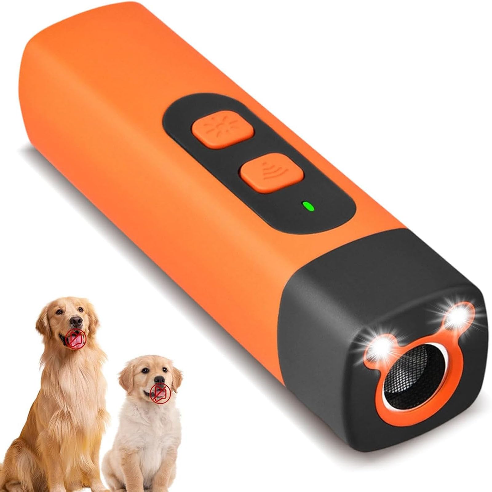 Anti Aboiement Chien, Anti Aboiement Chien Ultrason Puissant, Ultrason Chien avec Lampe Poche LED, Solutions Anti-Aboiement pour Chiens, pour Petit et Grand Chien