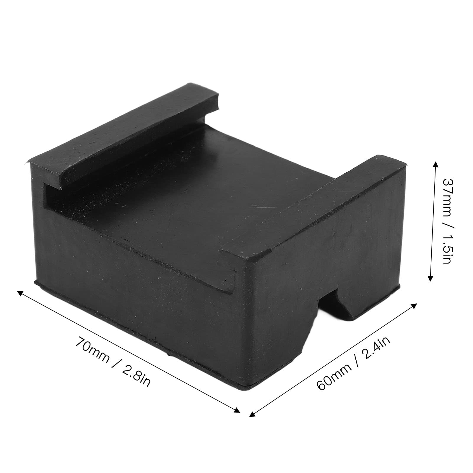 ANKROYU Jack Lifting Pad, Rubber Wear Resistant Pinch Weld Protector Pad, Square Slotted Jack Pad, Jack Rubber Pad Frameb for Car