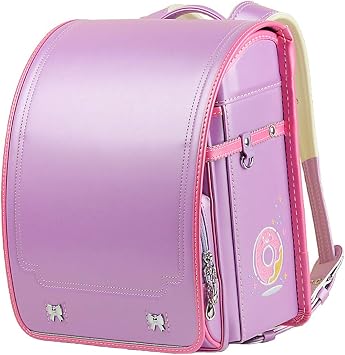 ransel randoseru purple backpack automatic school bag candy girls series PU leather send gift