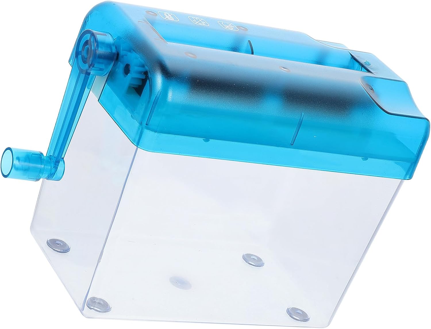 Manual Desktop Paper Shredder A6 Small Handheld Wear-Resistant Paper Cutter for Home Office Use, Portable Hand Shredder Tool for School and Daily Document Shredding