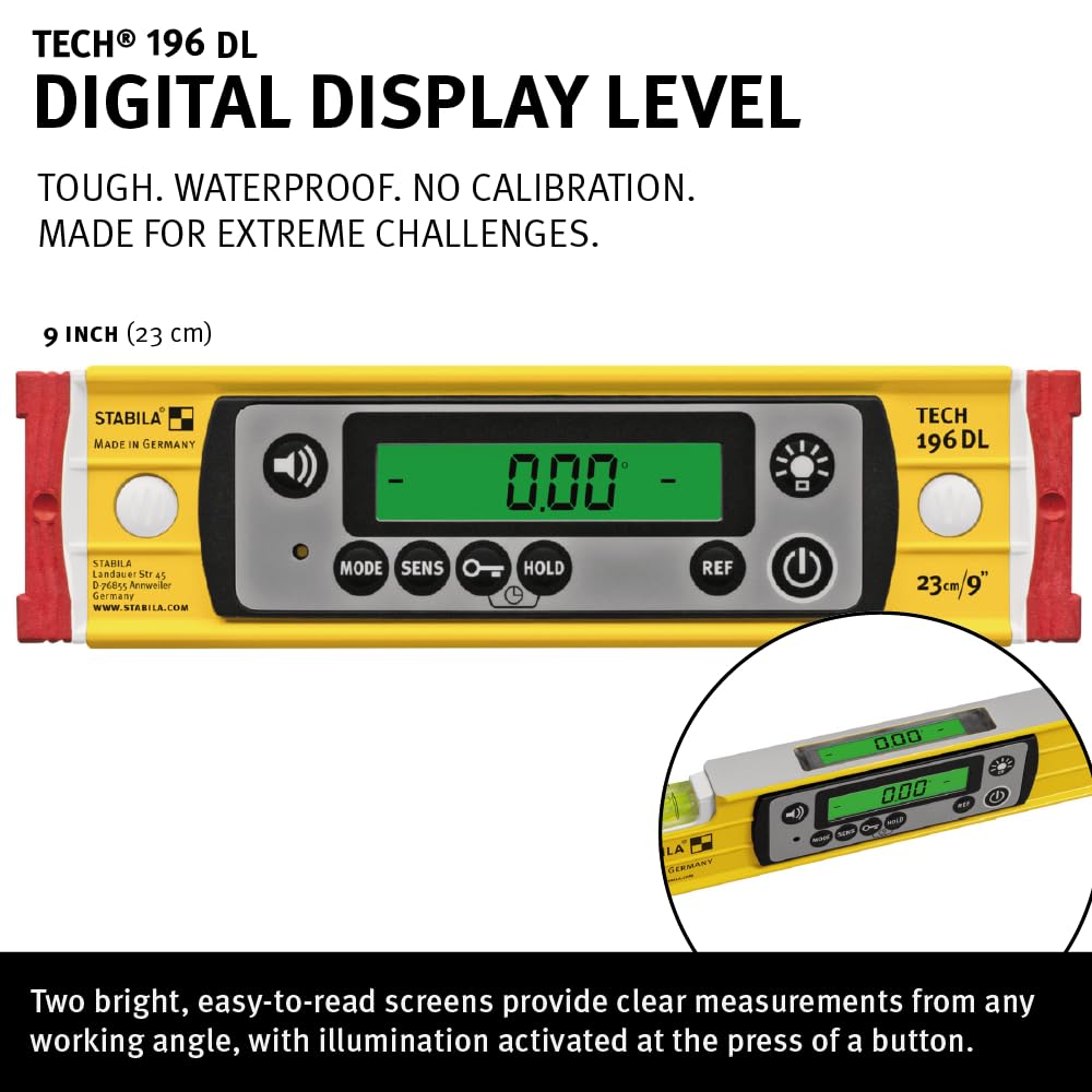 Stabila Digital Level - IP67 Waterproof & Accurate -2