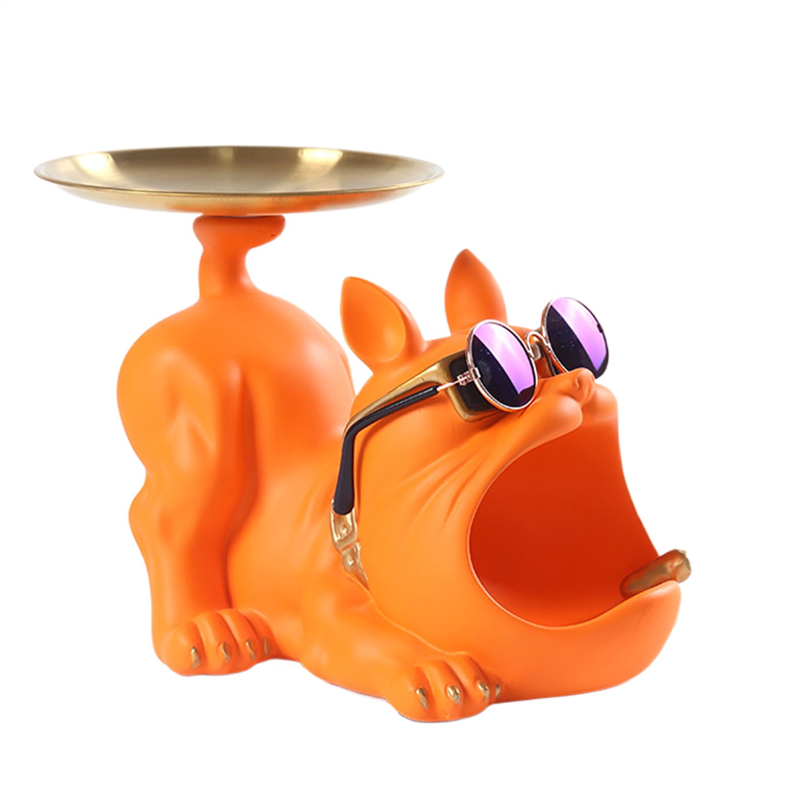 Boîte de rangement cuisine salon bouledogue avec plateau