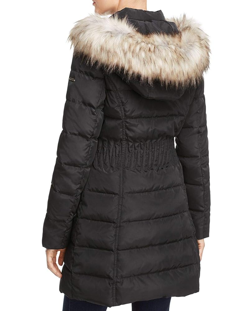 ジャケット・アウター Silk Polyester Shawl Collar Down Coat Scarf Collar Down Coat – INSISFEMME