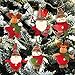 Aitey Christmas Plush Ornaments, Xmas Hanging Decoration Santa Clause Snowman Reindeer Doll for Christmas Tree Pendant Stocking Ball Bell Holiday Party Decor (6 Pack)