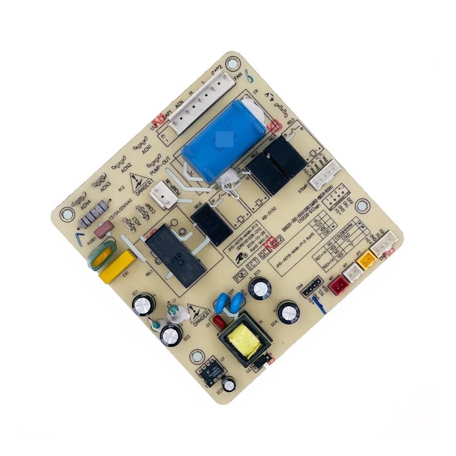 Aire Acondicionado Portátil Versión PC, A012A JHS-A019-MAIN-P13 Circuito PCB GDRD161028-01G, Accesorios De Repuesto For PCB De Aire Acondicionado