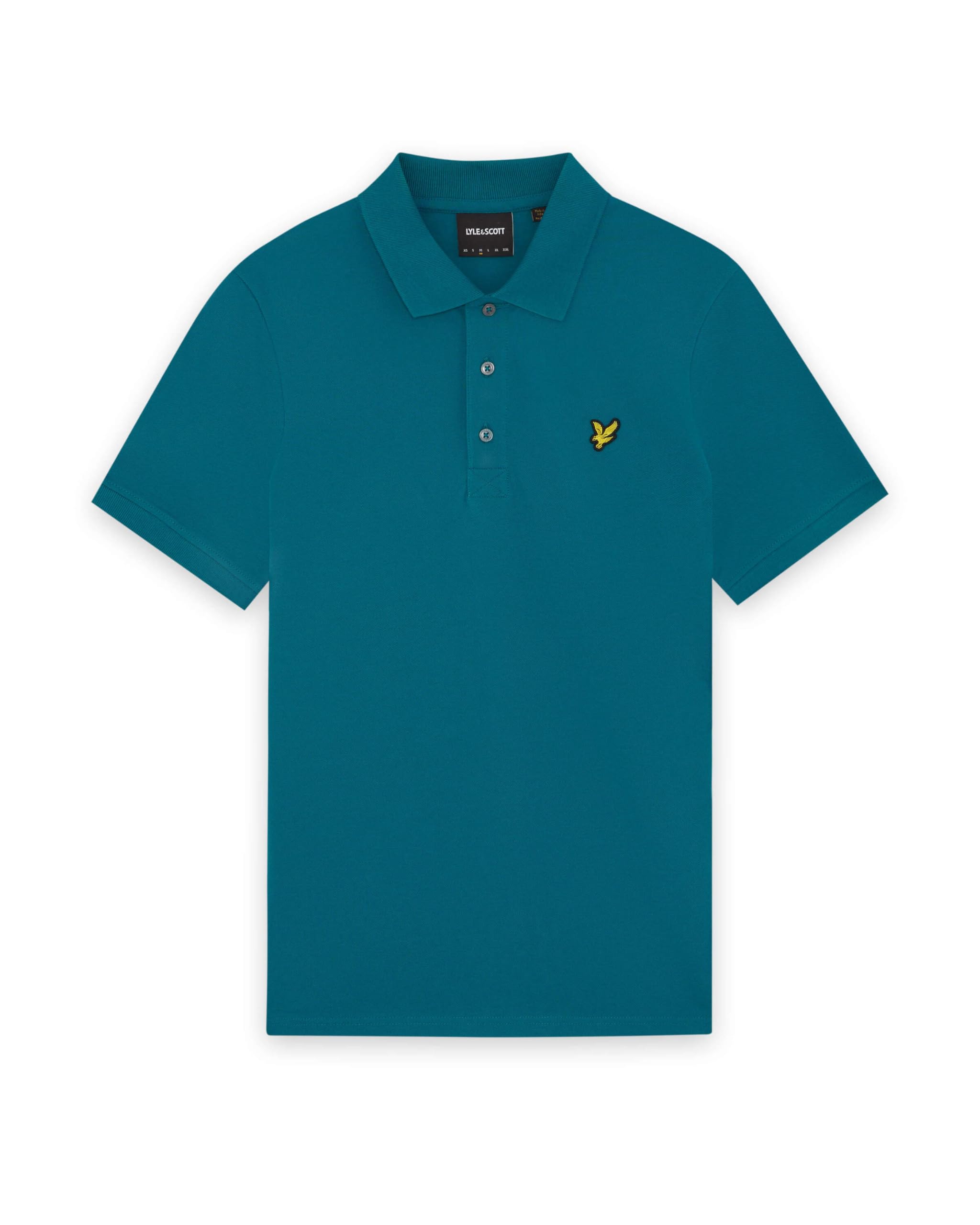 Lyle & Scott , Polo Shirts, Male, Blue, 2XL, Plain Polo Shirt