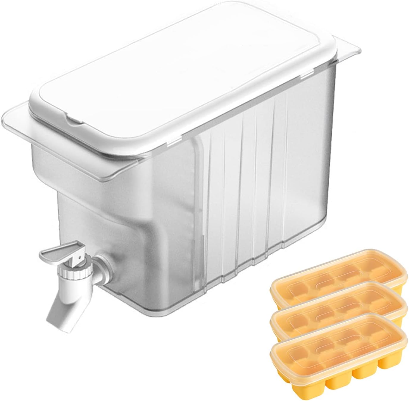 BDSJBJ Plastic Drink Dispenser,4L Iced Juice Lemonade