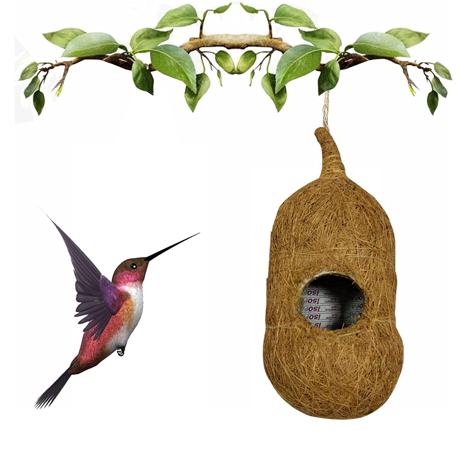 WildBird Care Bird Hanging Jute Cage Swing Toys Set, Perches, Parrot Hammock Wooden Cage Stands for Small Parakeets, Cockatiels, Conures, Love Birds, Finches and Other Small Animals (B0C2Z33ZNT) Amazon Price History, Amazon Price Tracker