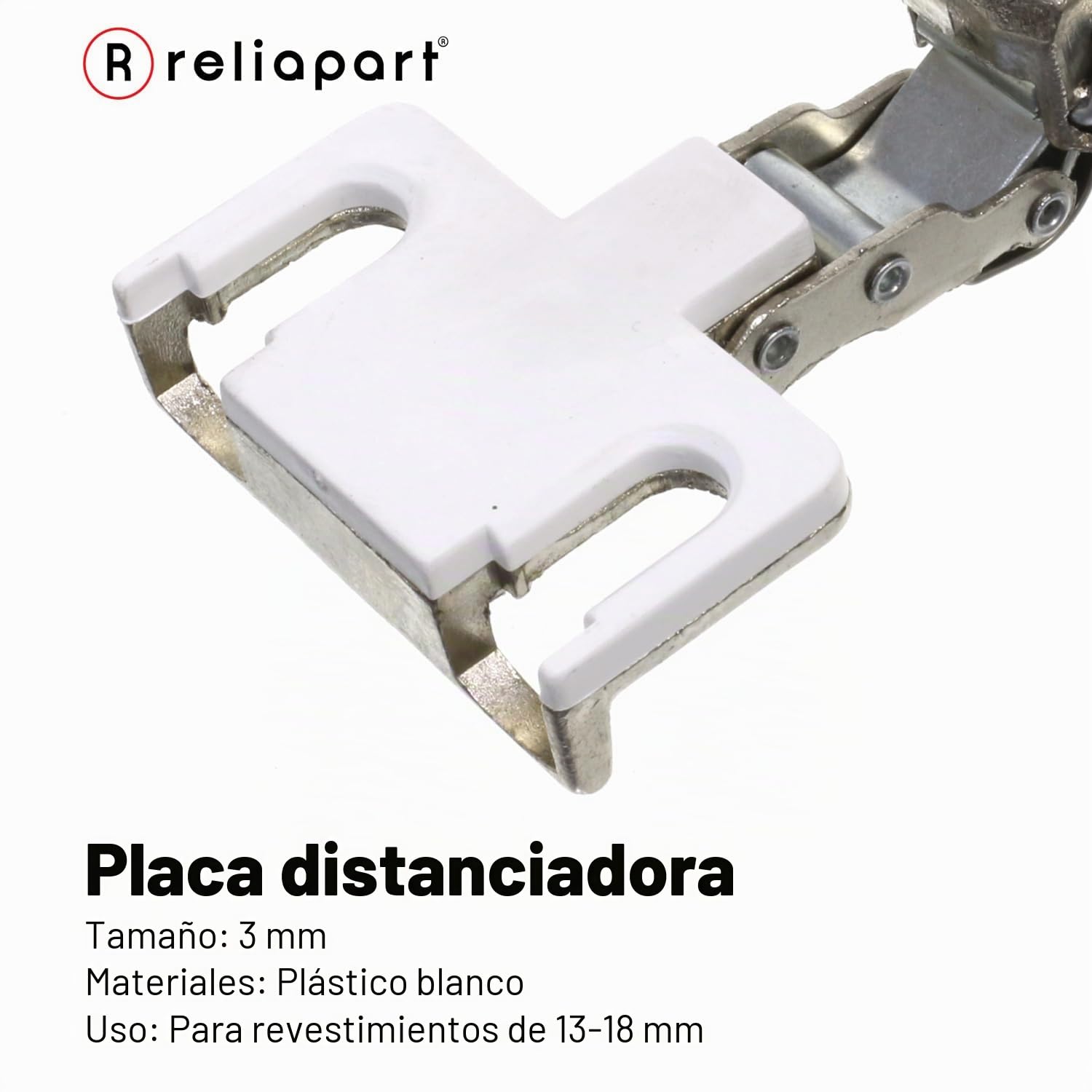 Hettich - Bisagras integradas para puertas de frigoríficos y congeladores (paquete de 2), taza de 35 mm con placa de distancia de 3 mm para superposiciones de 13 a 18 mm, 4 agujeros, carga