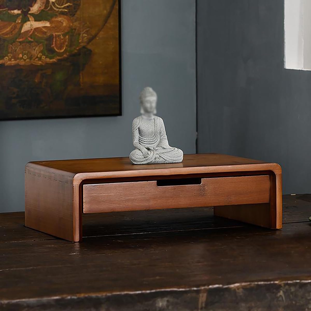Armoire Bouddhiste autel sur table aux finitions soignées pour statues