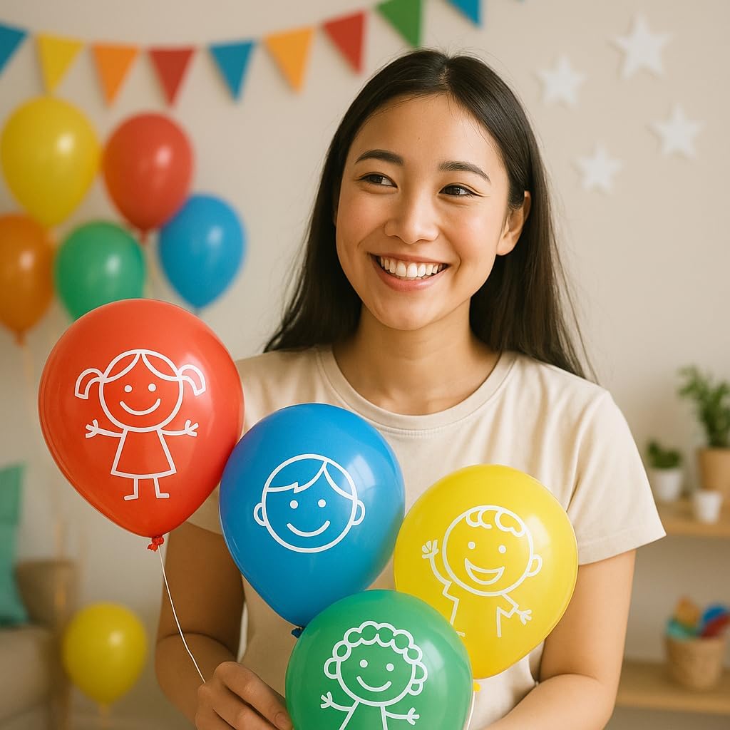 Customized Latex Balloons with Your Text or Logo, 100 Pieces (9 inch)