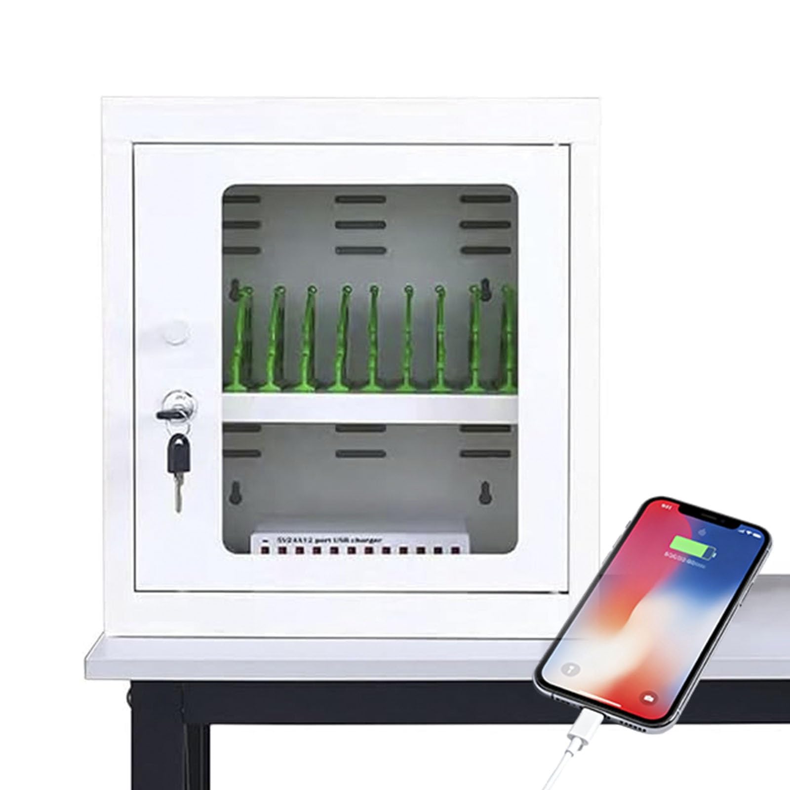 Casier de chargement portable au design épuré pour téléphones