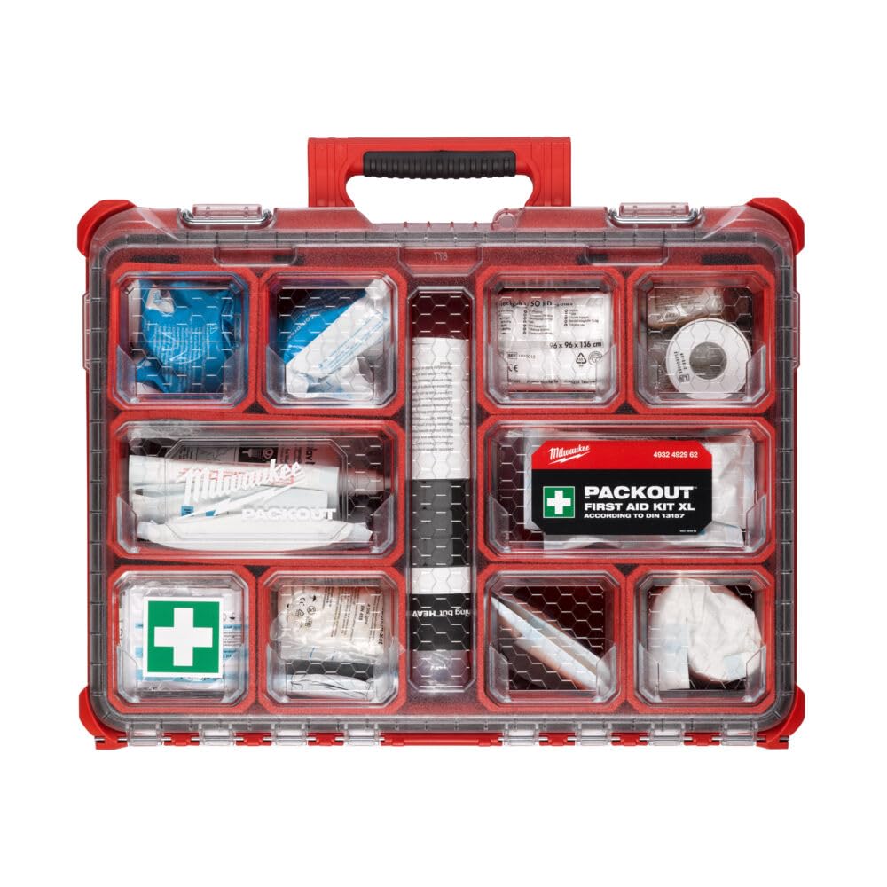 Milwaukee Kit de primeros auxilios XL en PACKOUT™ COMPACT ORGANISER
