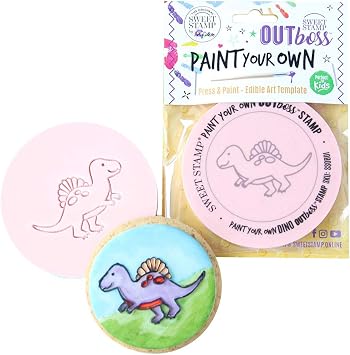 Sweet Stamp by AmyCakes Outboss Plastic Paint Your Own, Dino