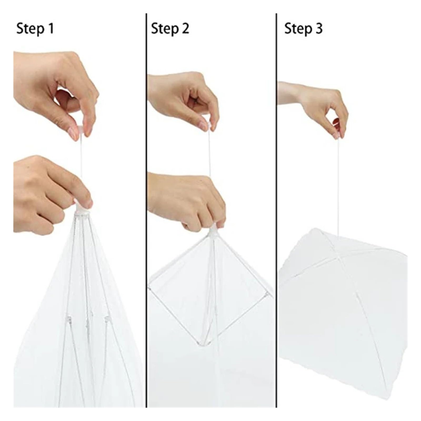 Netzabdeckung für Lebensmittel, Mesh Food Cover White 1/2/5 pcs Faltbarer Pop-Up-Regenschirm Fliegennetz Küche(2pcs)