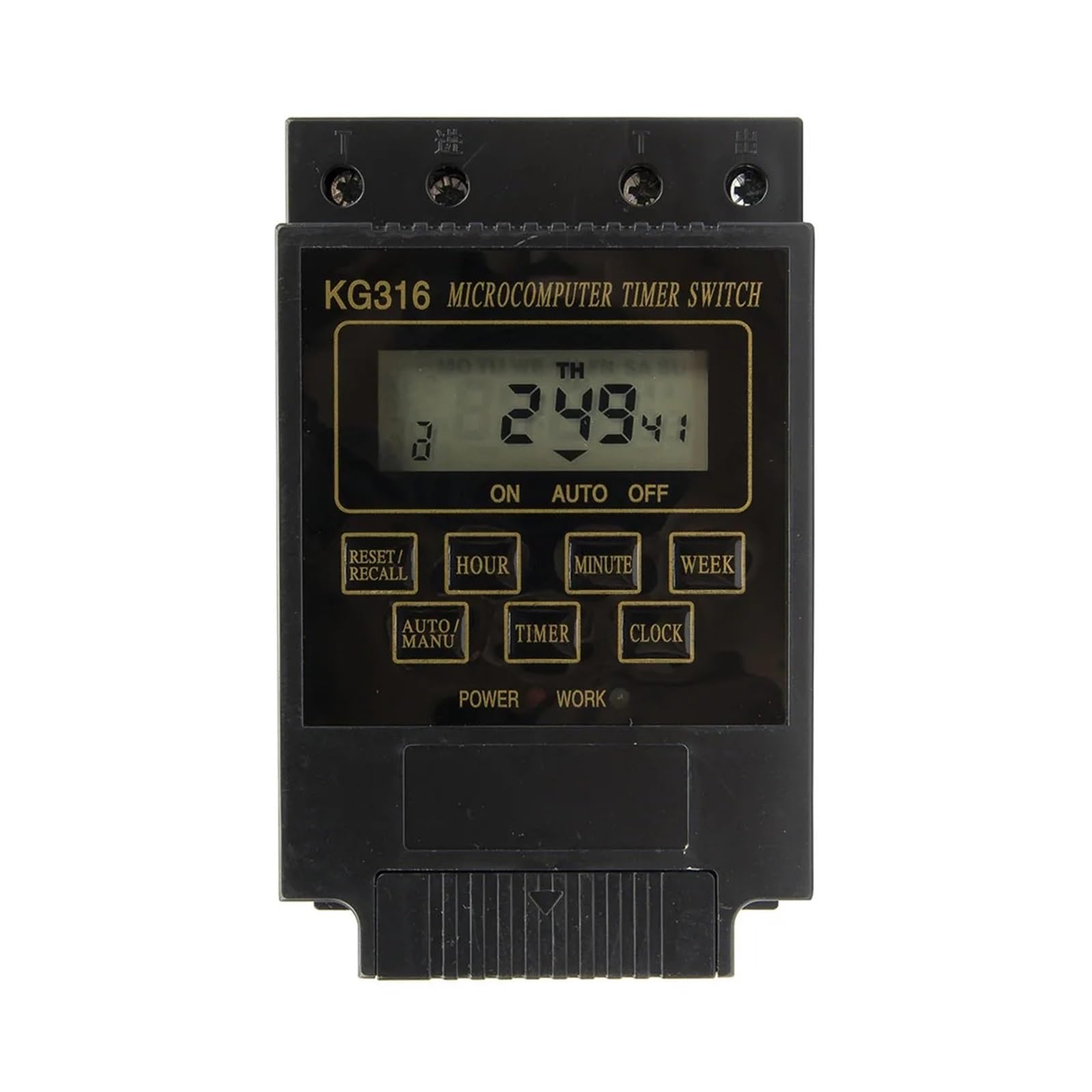 Minuterie numérique KG316T AC 220V 10A pour tableau électrique