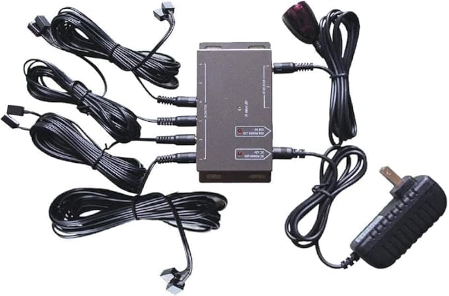 Remote Extender 8 Emitters 1 Receiver IR Repeater Hidden System Kit EU 8 Adapters Aransponder