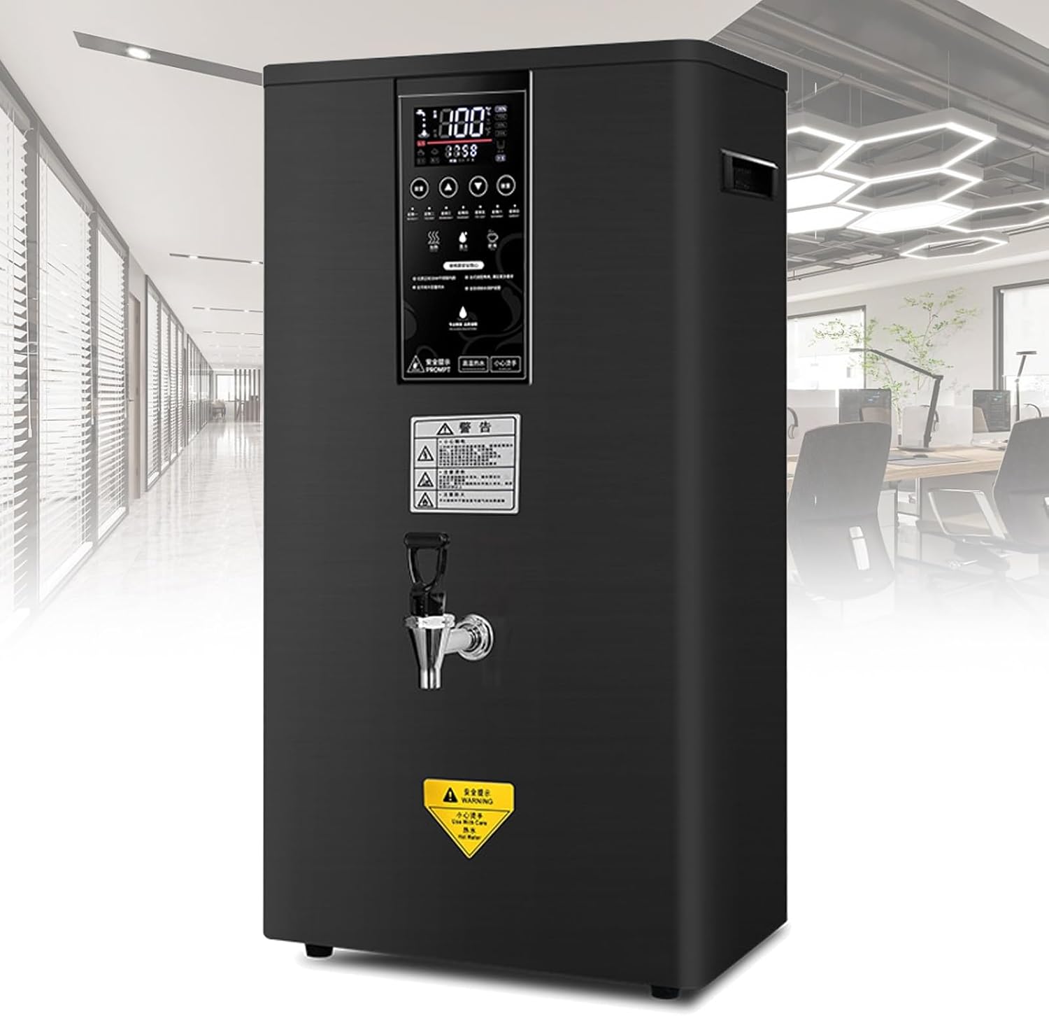 Wall Mounted Hot Water Dispenser,Instant Water Boiler Lectric Boilers Electric Water Dispenser Smart Boiling Water Machine (Black 80L/H)