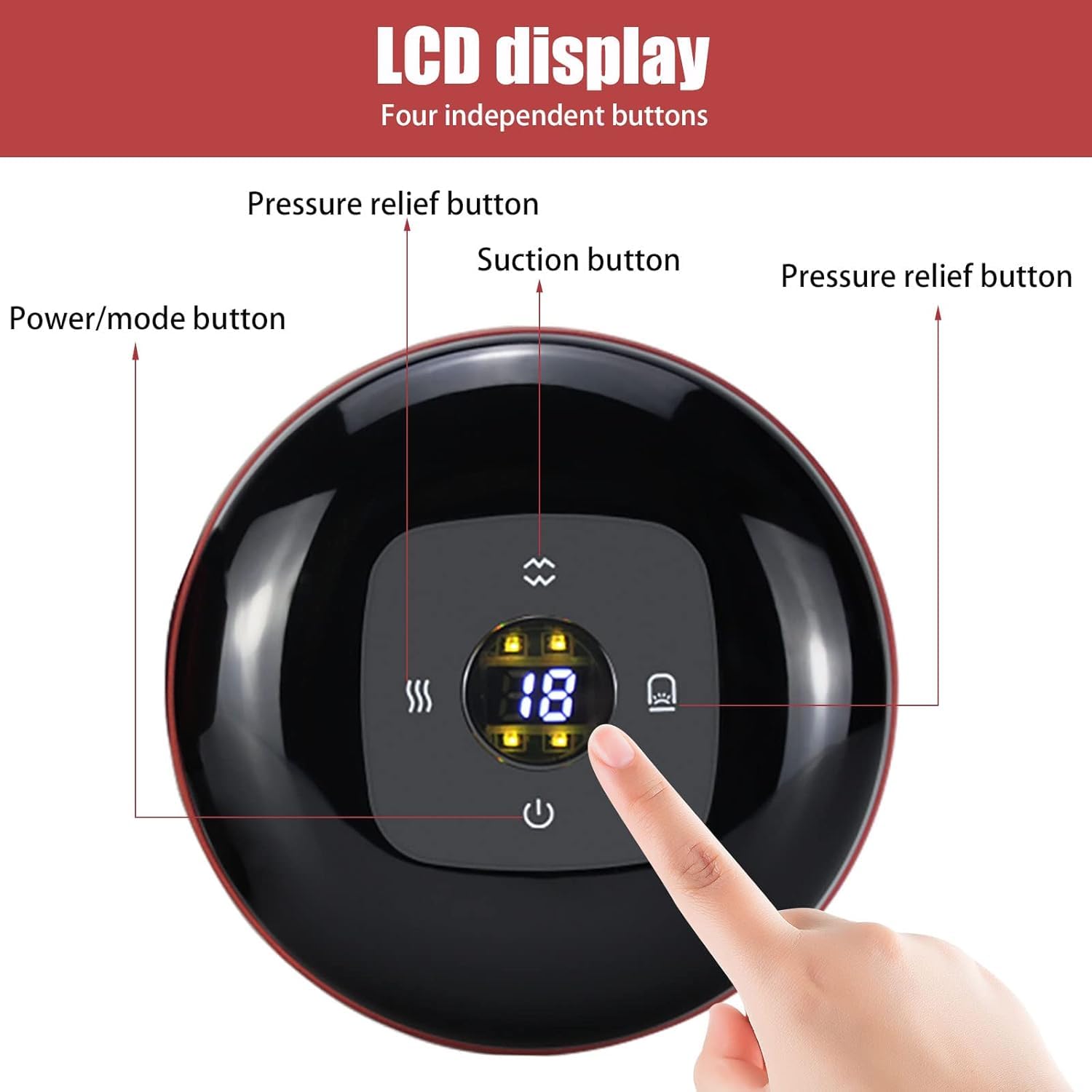 Candpand Electric Cupping Therapy Massage device tool scraping hot compress sucking function for arms back waist legs abdomen Candpand Electric Cupping Therapy Massage device tool scraping hot compress sucking function for arms back waist legs abdomen