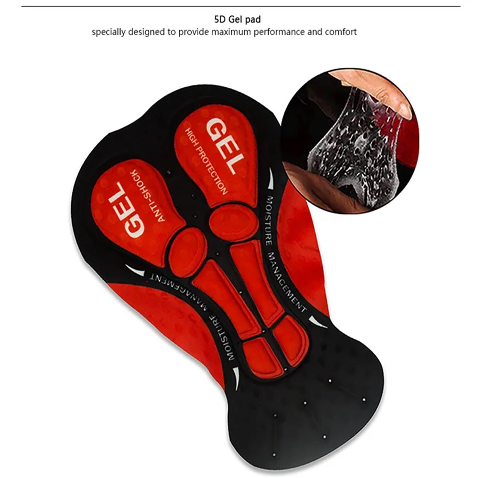 YANHAO Radunterhose Gepolstert Fahrrad Unterhosen 20D Gel-gepolsterte Radhose, stoßfeste Unterwäsche for Rennrad, MTB, Mountainbike, Herren, voll atmungsaktiv, Radfahren