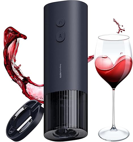 HOTO Electric Wine Opener, Automatic Bottle Opener with Foil Cutter,