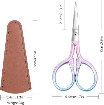 Stainless Steel Multipurpose Scissors, Fine Straight Head, Pink