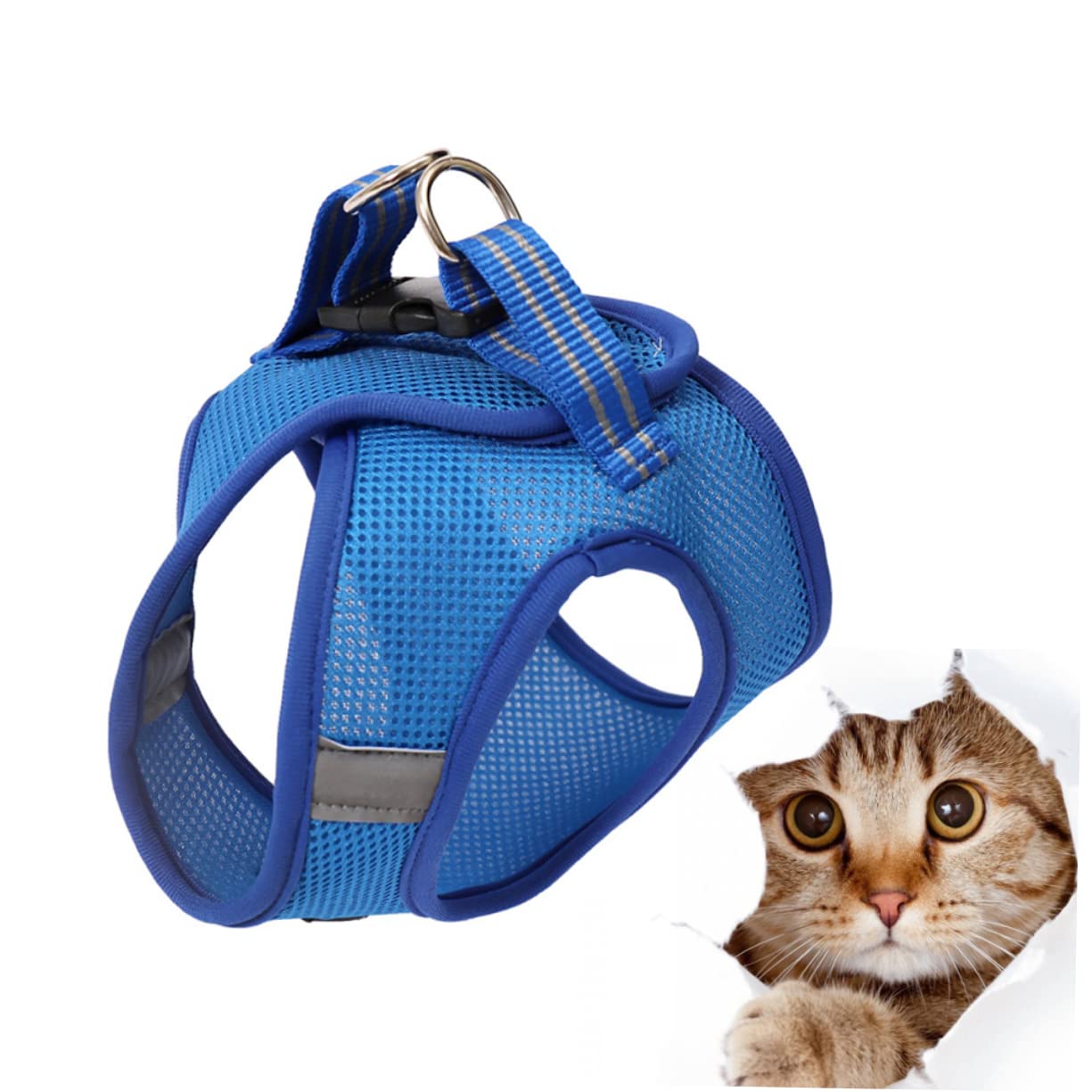 Abaodam Cat Harness Vest Harness for Pets Chest Strap Lightweight Easy to Material Size