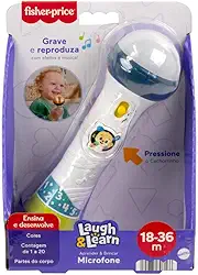 Fisher-Price, Brinquedo para Bebês Microfone para crianças a partir de 18 meses