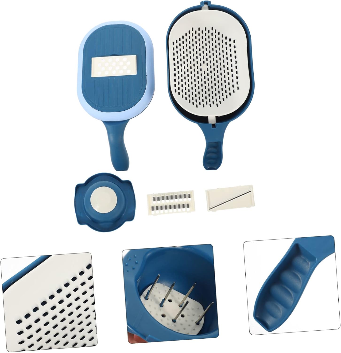 GLEAVI Wash Cut Mandoline Slicer Multi-blade Cutter Adjustable Yarn Fruits Vegetables Chopper Non-slip Handle