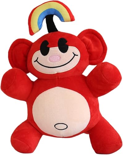 Miniatura 5 de 7 piezas de peluche de mono arcoíris, 12 pulgadas KND Rainbow Monkey Peluches de peluche de animales de peluche, recuerdo de fiesta de cumpleaños