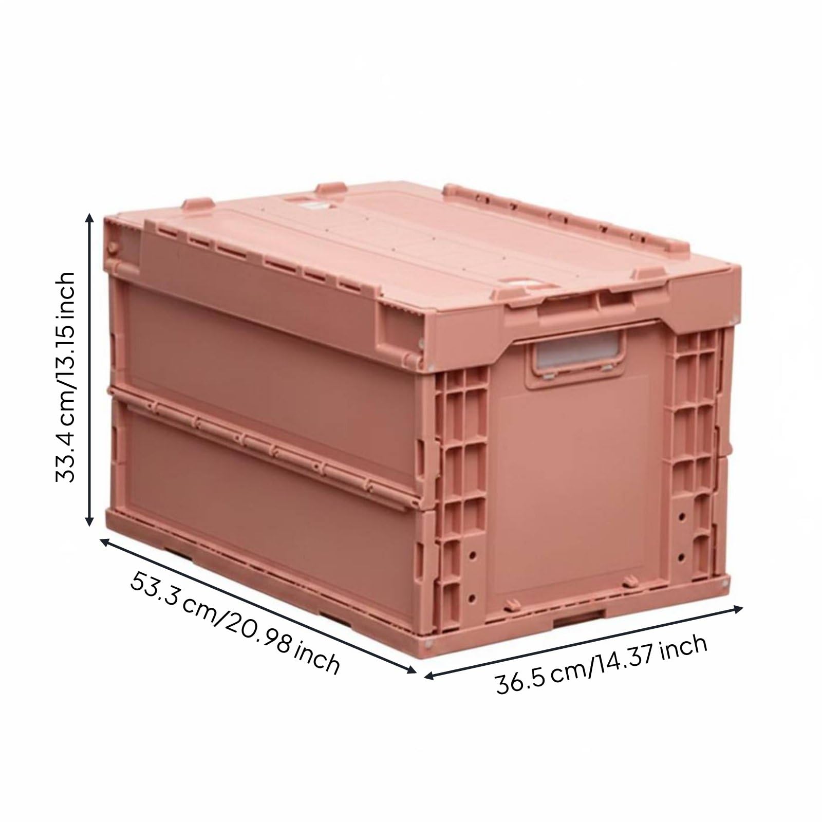 Faltbare Aufbewahrungsbox Transportkiste Klappbox Organizer Lagerbehälter Und Faltbar für Spedition Laden Garage Werkstatt Aufbewahrung, Rosa