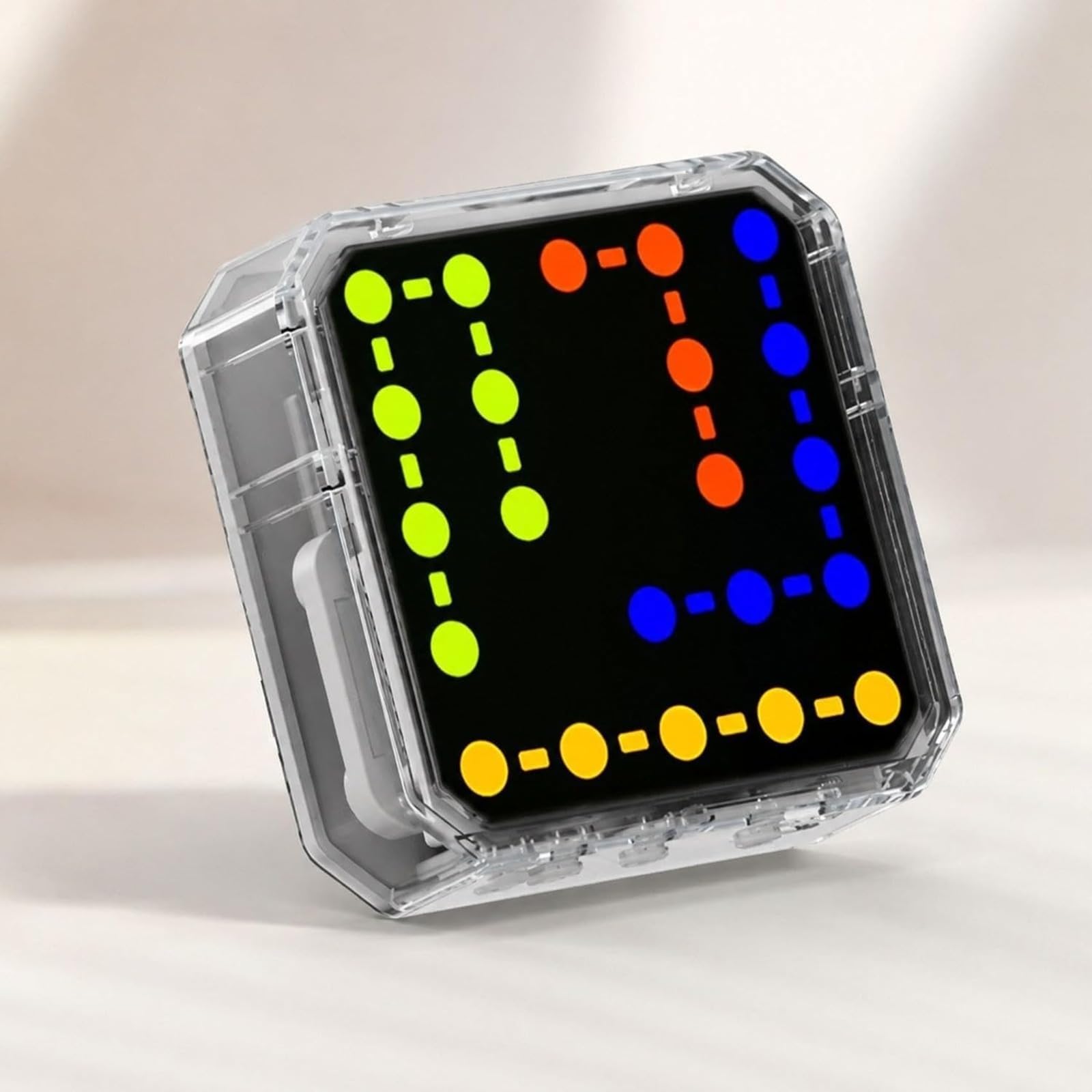 Gioco portatile logico per bambini, sviluppo visivo e intellettuale, attività pratiche che stimolano mente e mani, educazione elettronica per bambini e adulti. Nero