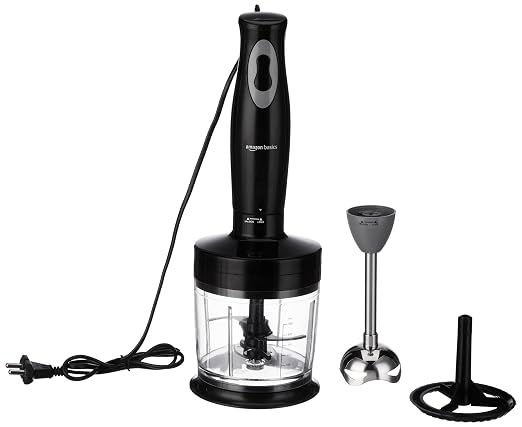 Amazon Basics 300W Hand Blender | Chopper And Whiske