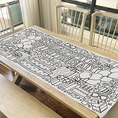 Tiny Expressions Giant Coloring Poster for Kids' Birthday - Rolled, Not Folded - 30